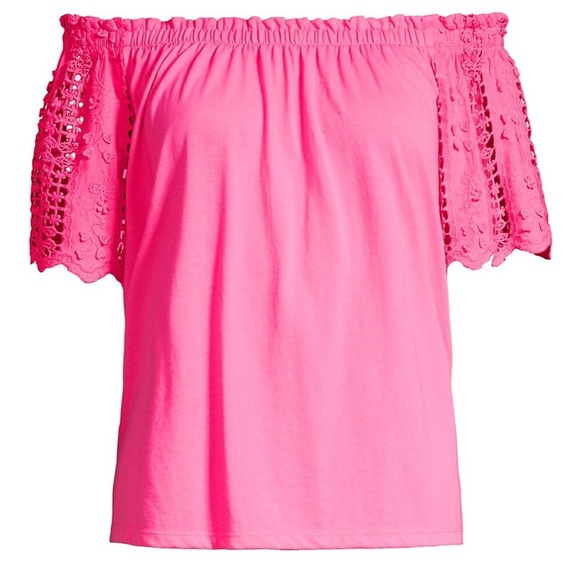 Lilly Pulitzer Fayette Off-Of-The-Shoulder Top - Picture 7 of 7